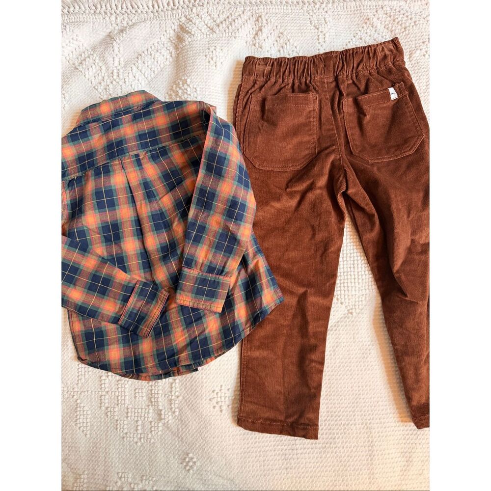 Tommy Bahama Boys 4 NWT Plaid Shirt Cord Pant - Picture 8 of 9